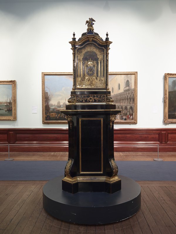 Charles Clay’s musical clock, dated 1730, currently on display in the Handel House Museum, is a loan from the Birmingham Museum and Art Gallery (photo courtesy of Birmingham Museums Trust)