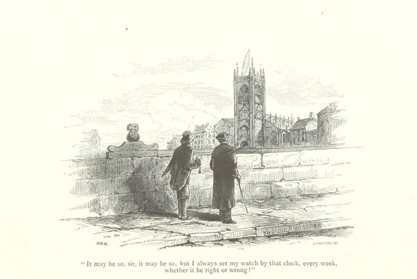 “ ... whether it be right or wrong!” from Richard Parkinson, The Old Church Clock, 1880 (British Library)