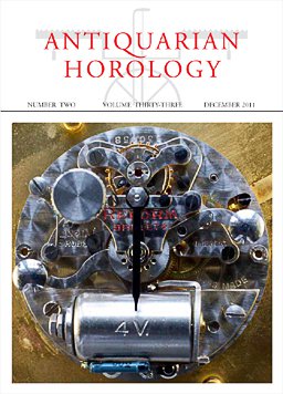 Antiquarian Horology, vol. 33, Dec 2011 (cover)