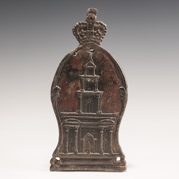 Royal Exchange fire mark, 1820s. Walpole Antiques