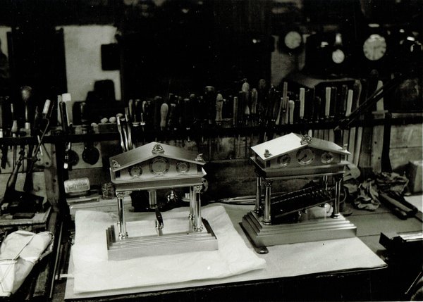 The assembly line for the Congreve clocks