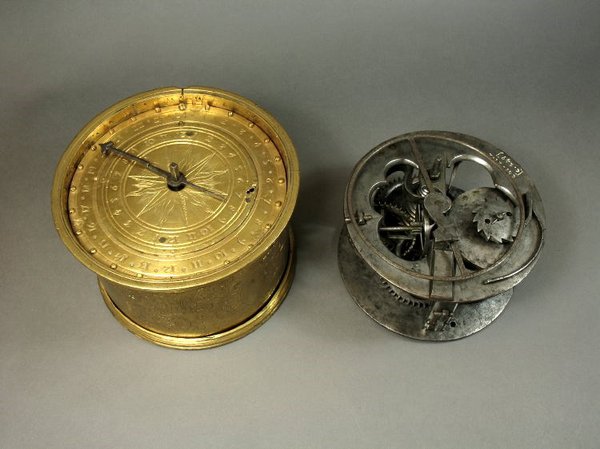 Spring-driven table clock, made by anon. in (probably) Germany, c.1560   (British Museum, reg. No. 1958,1006.2112)