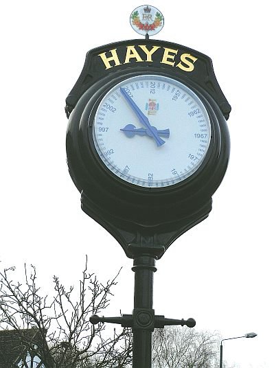 Jubilee clock at Hayes, 2012