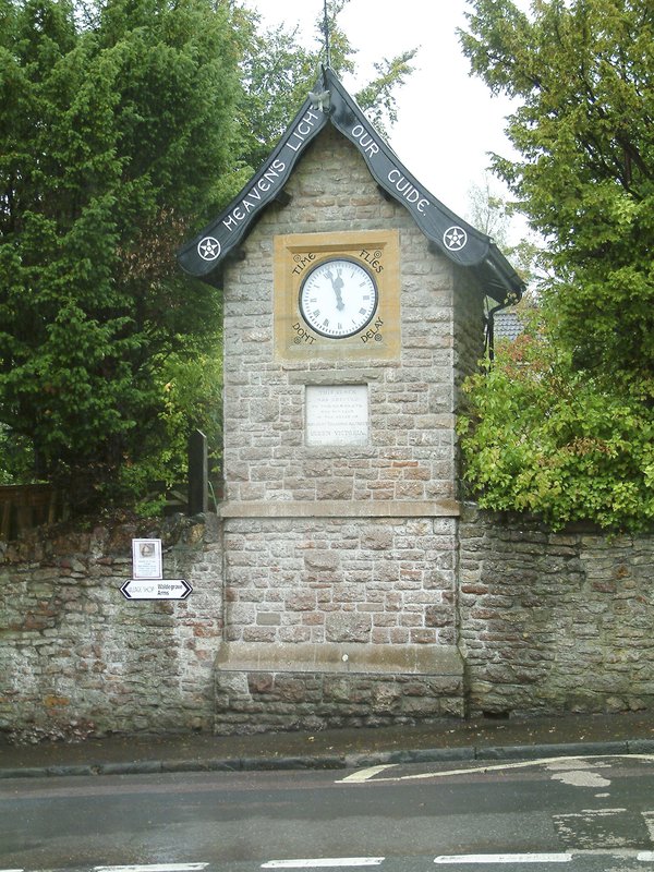 The 1897  clocktower at East Harptree, Somerset