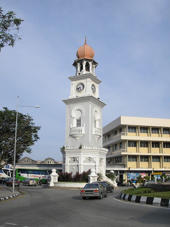 The 1897 Victoria Clock Tower in Georgetown. Credit Gryffindor under CC-BY-SA from Wikipedia.