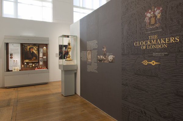 Gallery view of the Clockmakers' Museum.  The world’s oldest clock and watch collection includes more than 600 watches, 30 clocks and 15 marine timekeepers, which map the history of innovation in watch and clock making in London from 1600 to the present day.