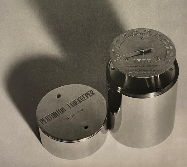 Plutonium timekeeper buried at Osaka, 1970 (courtesy of Panasonic Corporation)