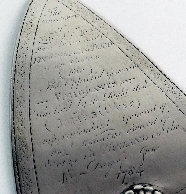 The 'New Geneva' Trowel (on display at Waterford Museum of Treasures, courtesy of Gerry Halley)