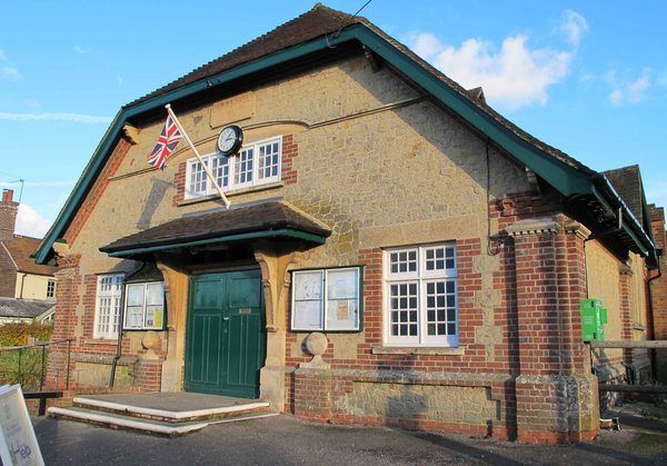 Graffham-Empire-Hall-with-the-reinstated-Clock