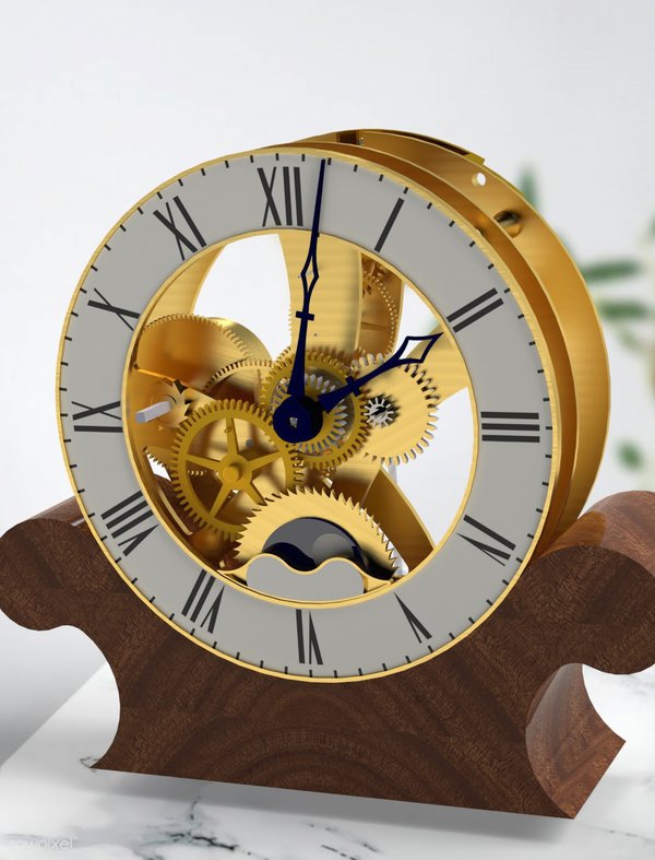 Rendering of the clock