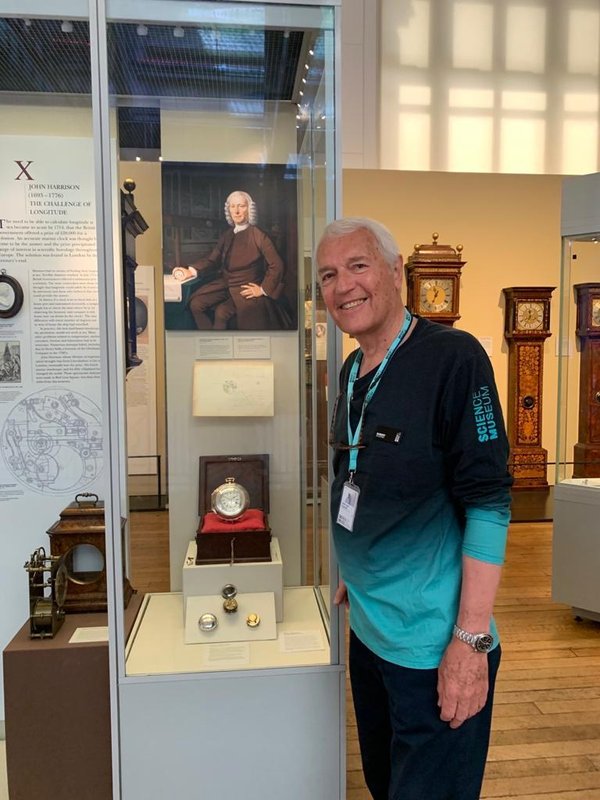 Robert Lamb on location in the Clockmakers' Museum