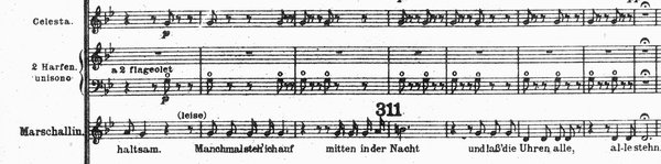 Der Rosenkavalier: ‘Manchmal steh' ich auf mitten in der Nacht und lass die Uhren alle, alle stehn’ –  At times I get up in the middle of the night and stop all the clocks, all of them