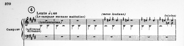 Tosca: ‘The bells chime for matins’- ‘at various distances’ – ‘less distant’ – ‘nearby’