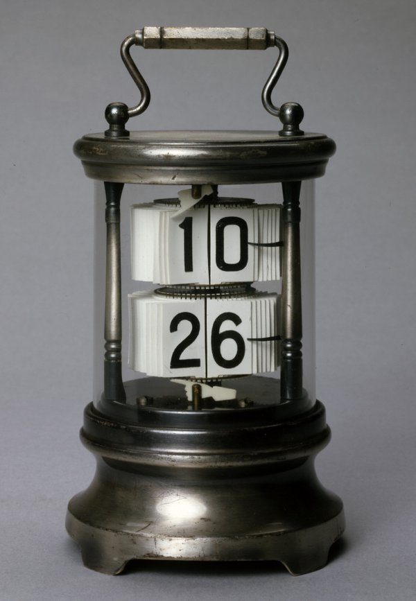 Ever Ready “ticket clock” by American Electrical and Novelty & Manufacturing Company, New York, 1930 (British Museum Reg. No. 1987,1012.62)