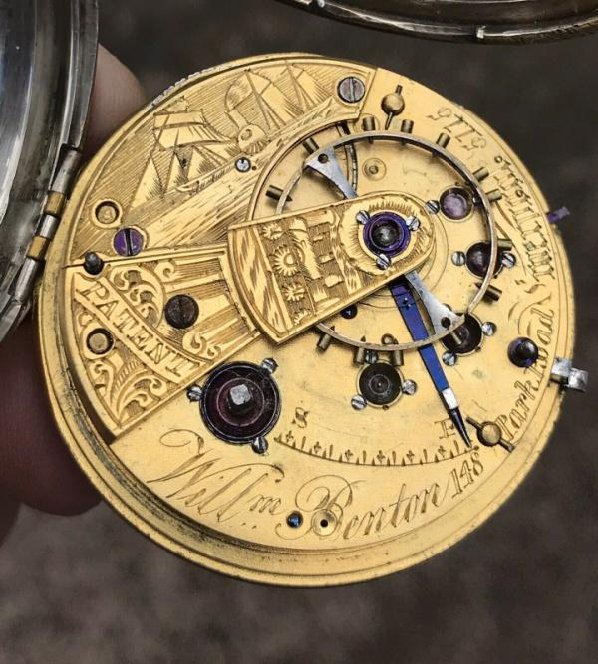 Sold at Auction: Adler, montre ronde automatique chronographe