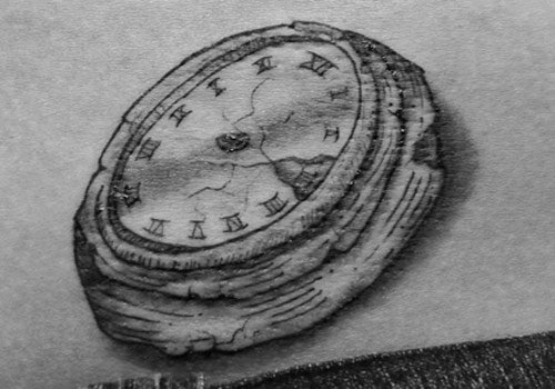 Prisoners doing long sentences don't like to count the days so have clock tattoos without hands to show that time to them is meaningless